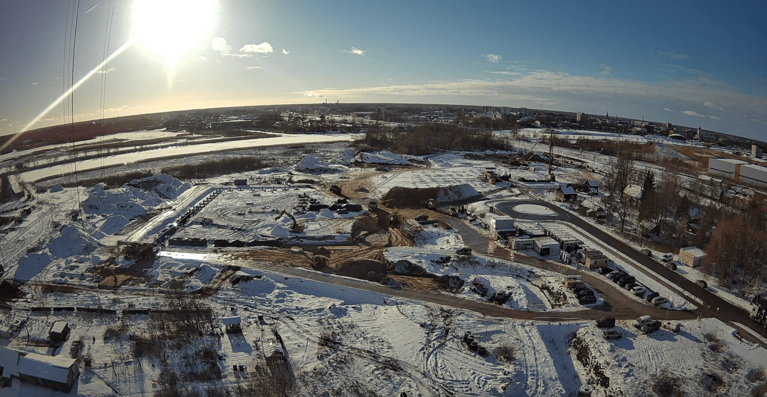 The first buildings will be completed this summer